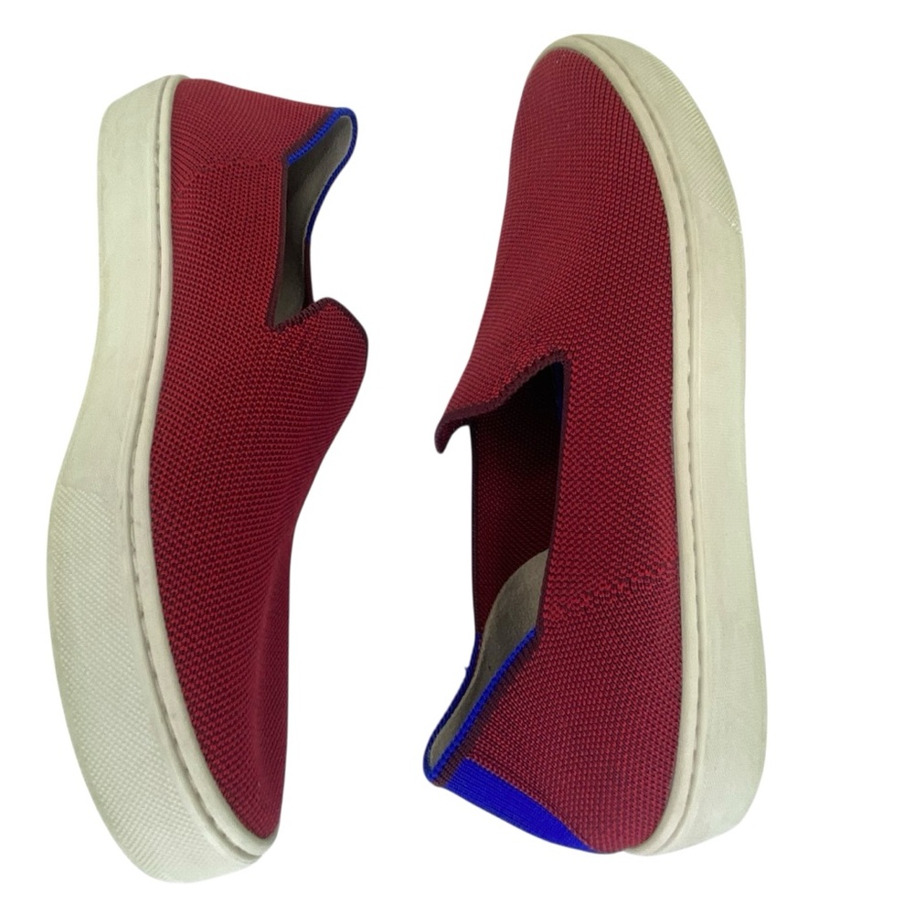 Rothy's The Sneaker Burgundy Red Slip Ons - Picture 6 of 16